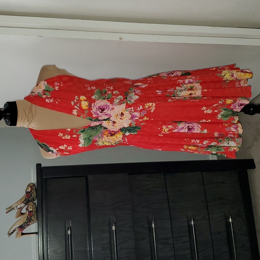Lulu's floral halter dress